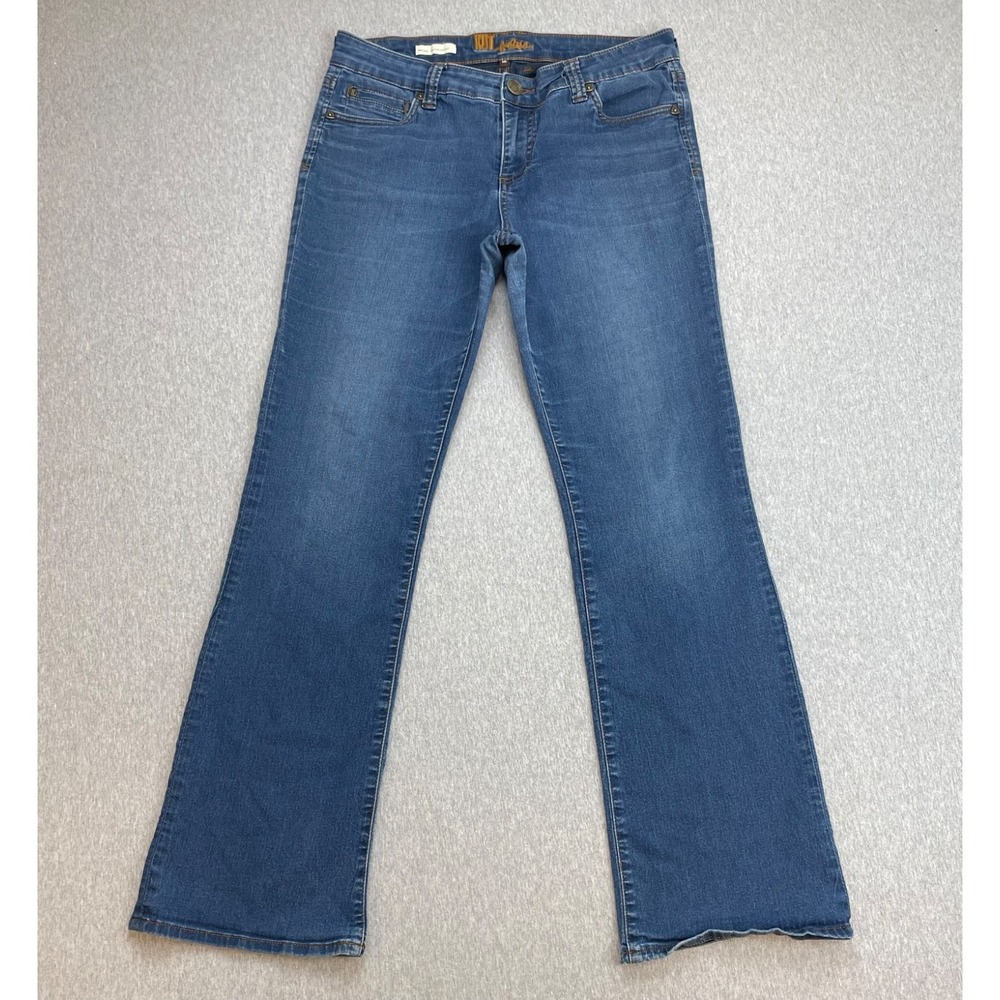 Kut From The Kloth Jeans Womens 10 Blue Cotton Stretch Nicole High-Rise Bootcut